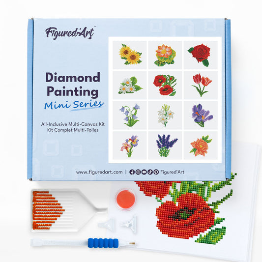 Gem Painting kit - Flowers series FiguredArt