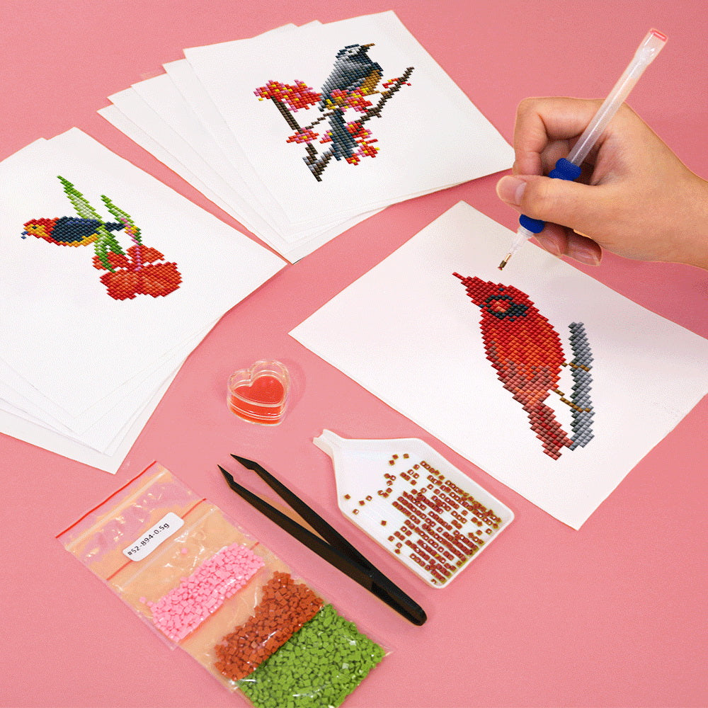 Gem Painting kit - Colorful Birds Paradise