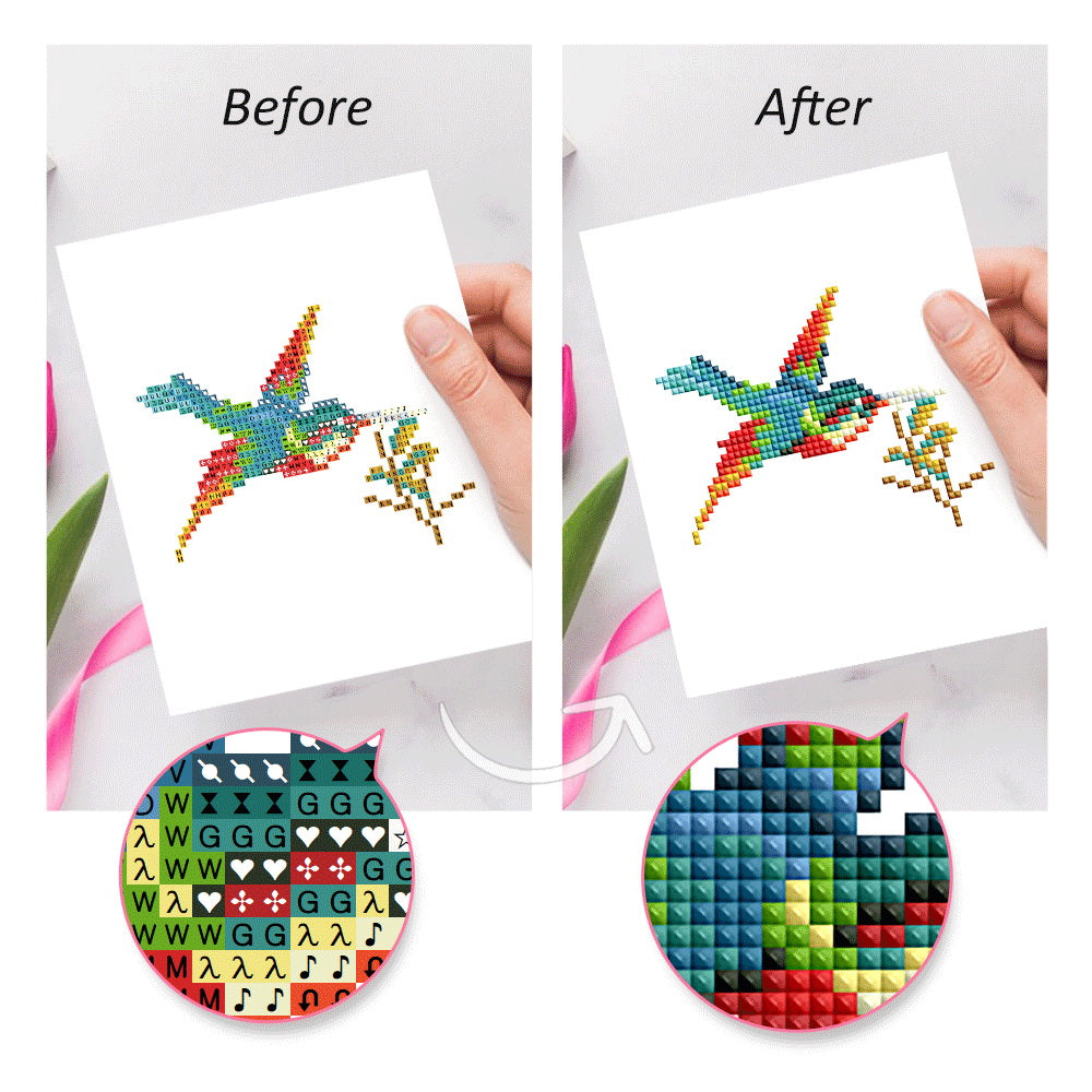 Gem Painting kit - Colorful Birds Paradise
