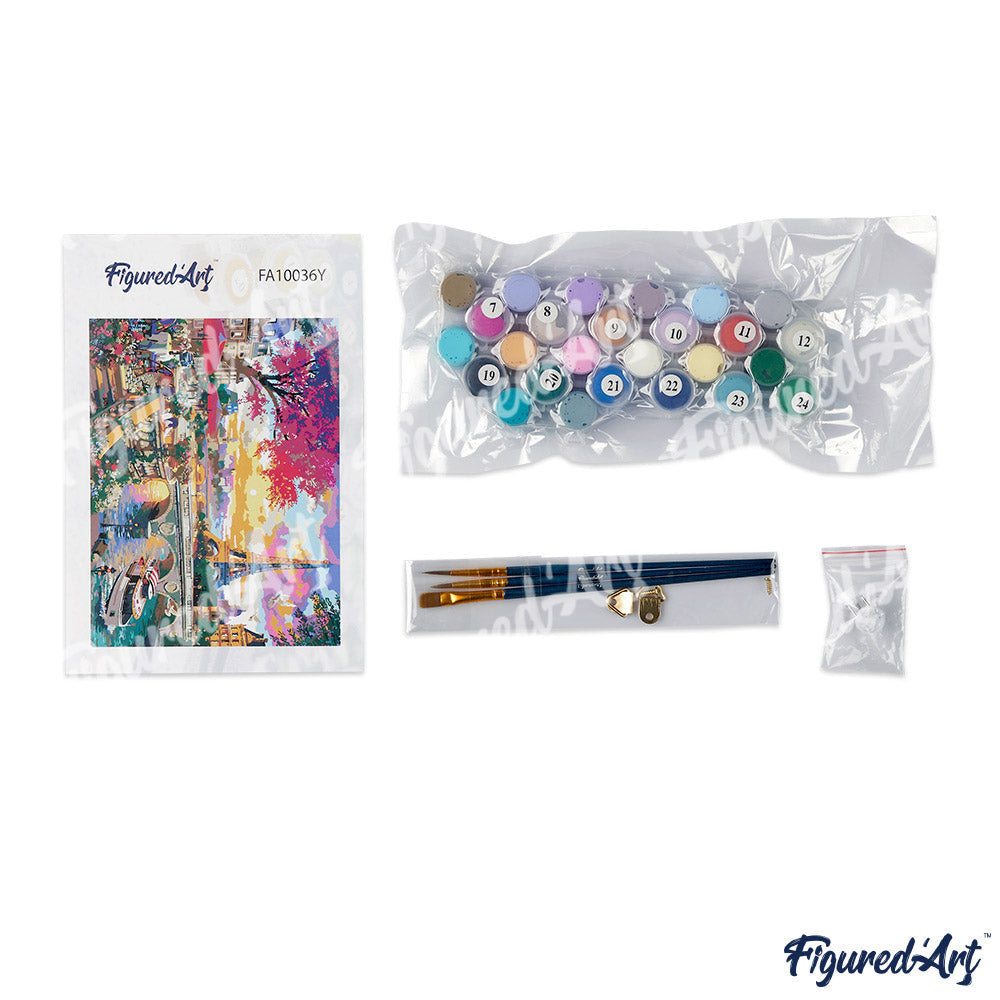 Paint by Numbers rolled - Travel Poster Seville