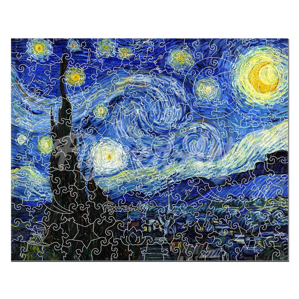 Wooden Puzzle - Van Gogh - Starry Night