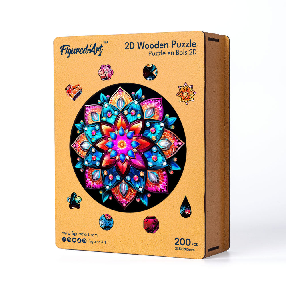 Wooden Puzzle - Kaleidoscope Mandala