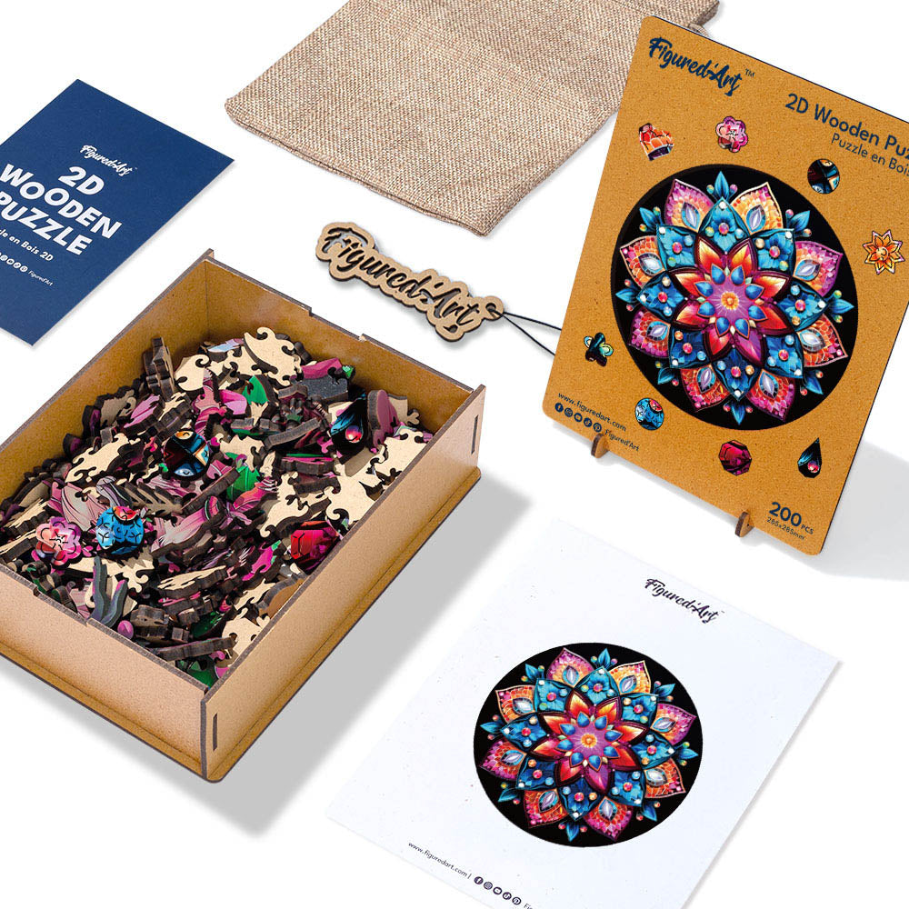 Wooden Puzzle - Kaleidoscope Mandala