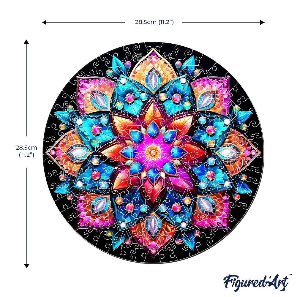 Wooden Puzzle - Kaleidoscope Mandala