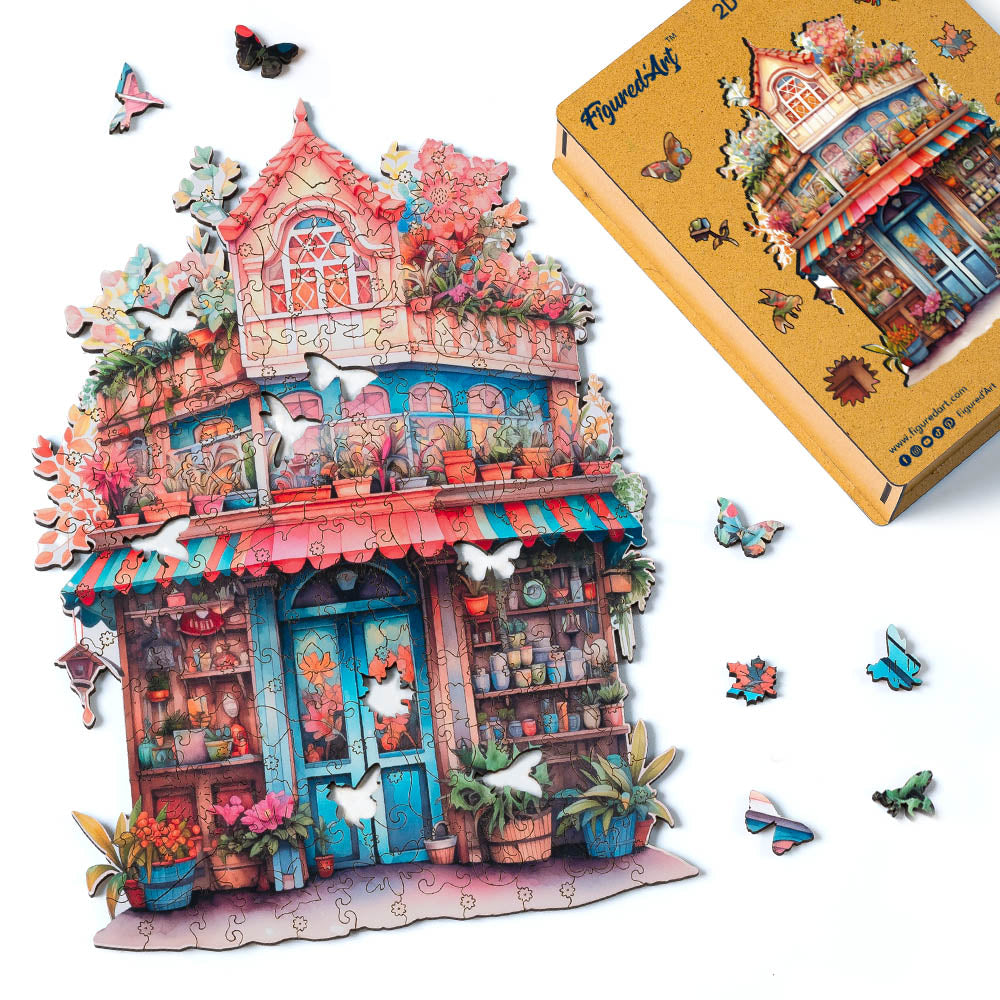 Wooden Puzzle - Whimsical Florist