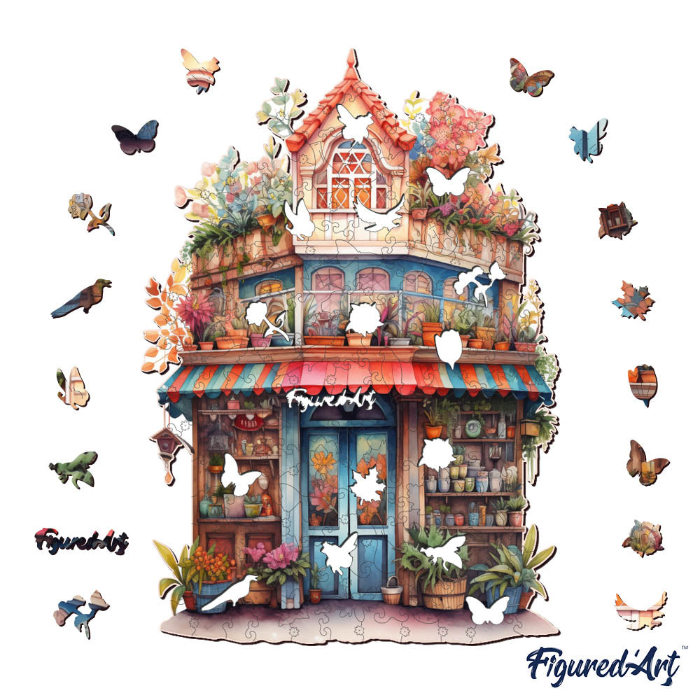 Wooden Puzzle - Whimsical Florist