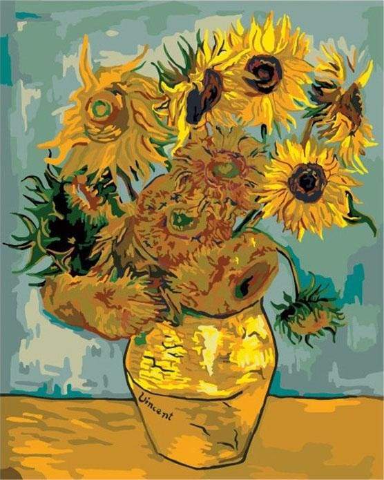 Paint by Numbers rolled - Van Gogh - Sunflowers