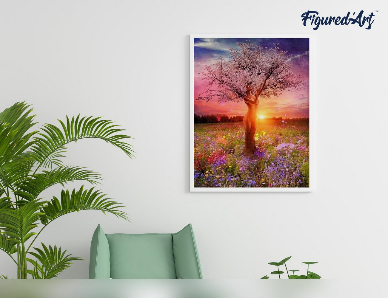 Paint by Numbers Framed - Tree with Female Body