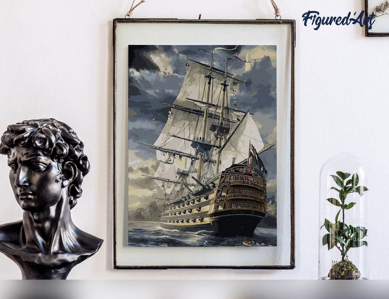 Paint by Numbers rolled - Ocean Galleon