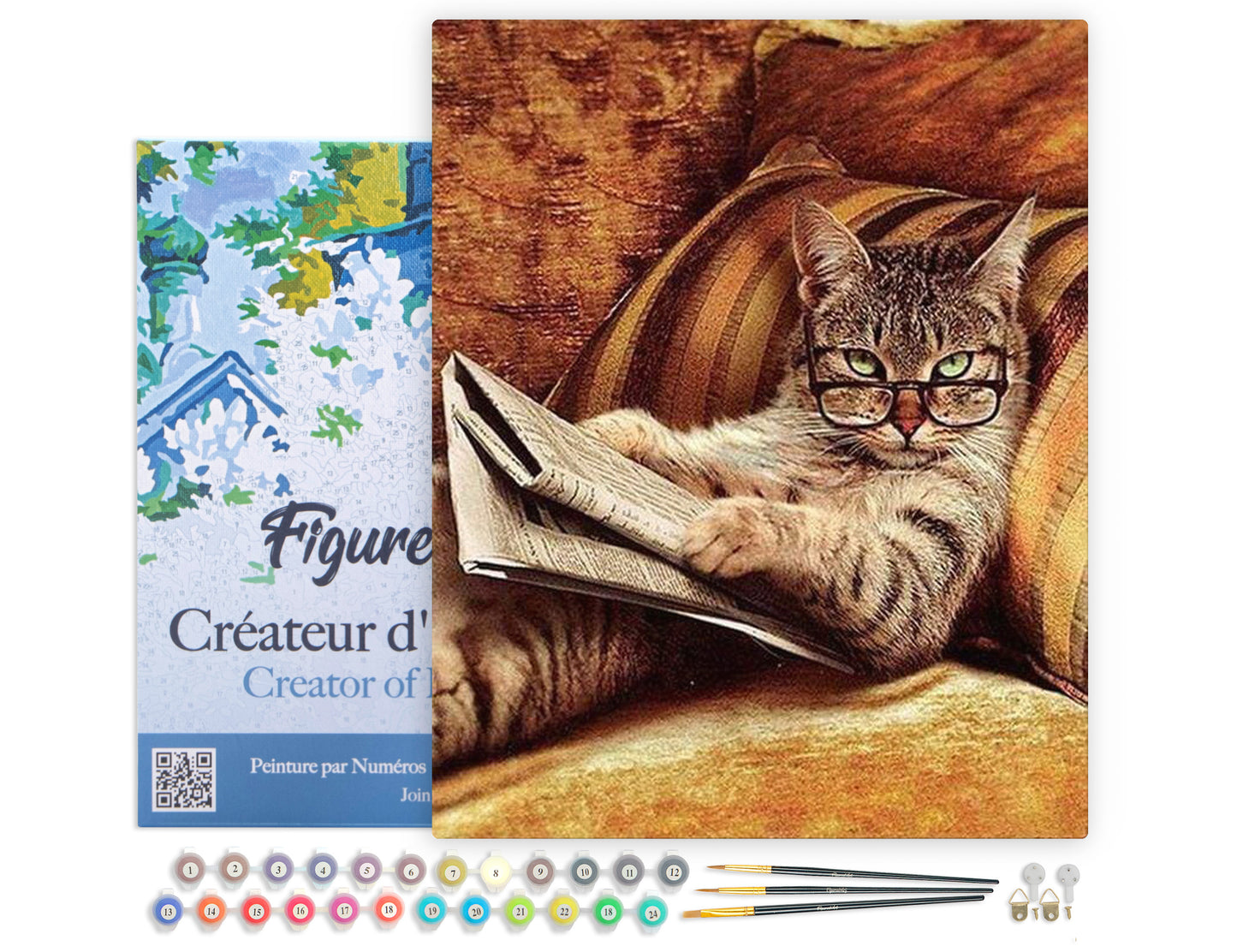 Paint by Numbers Framed - Don't mess with This Cat