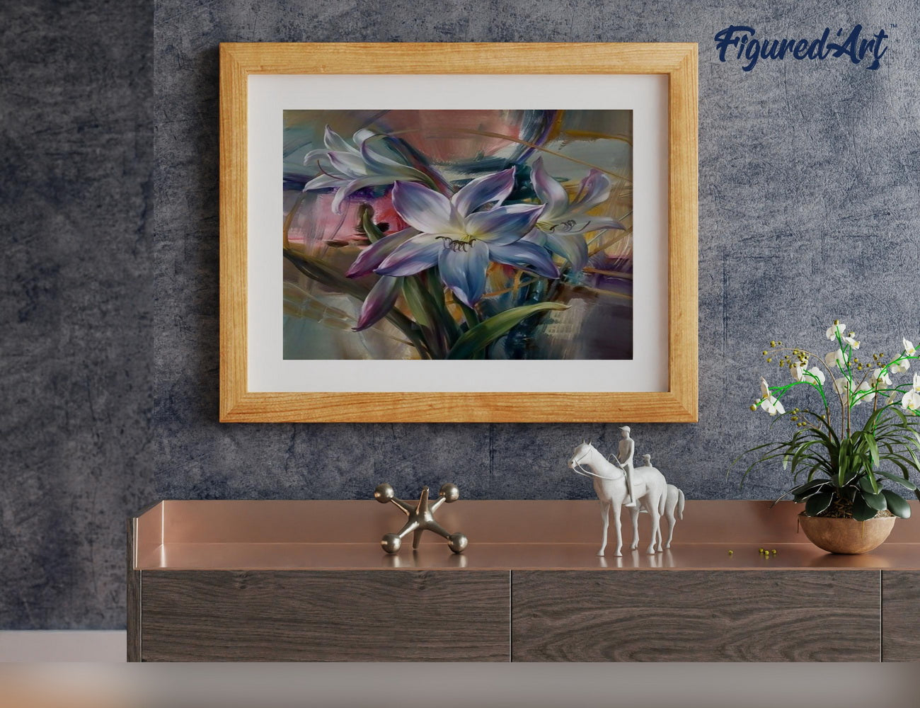 Paint by Numbers rolled - Colorful Lilies