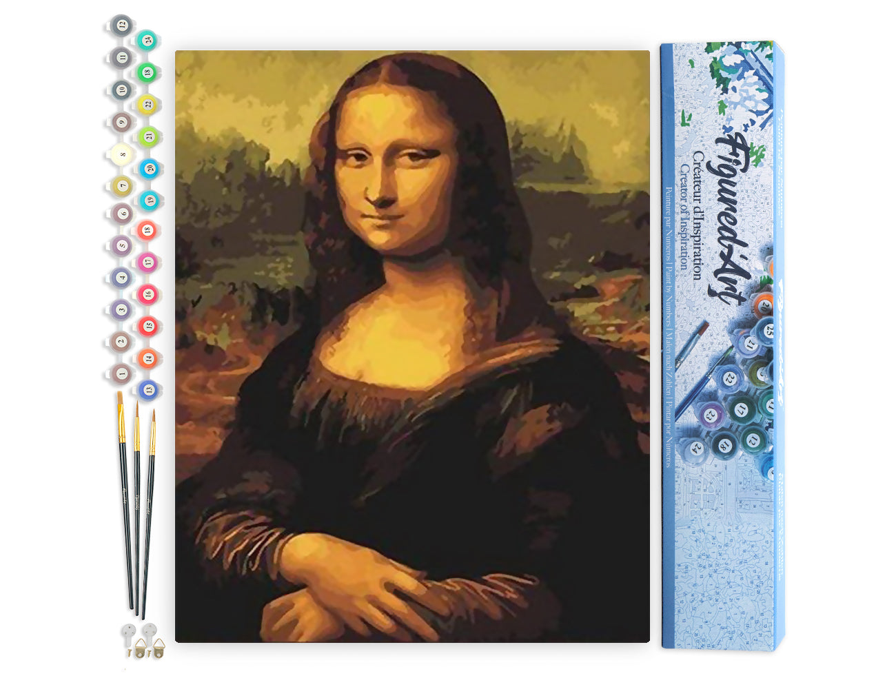 Paint by Numbers rolled - Da Vinci Mona Lisa La Joconde
