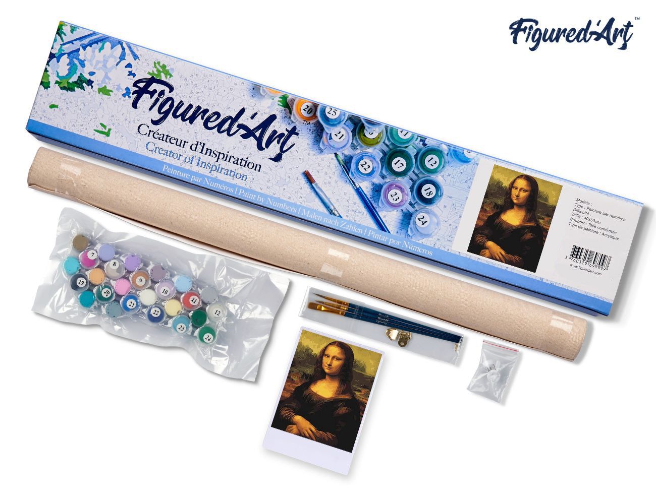 Paint by Numbers rolled - Da Vinci Mona Lisa La Joconde