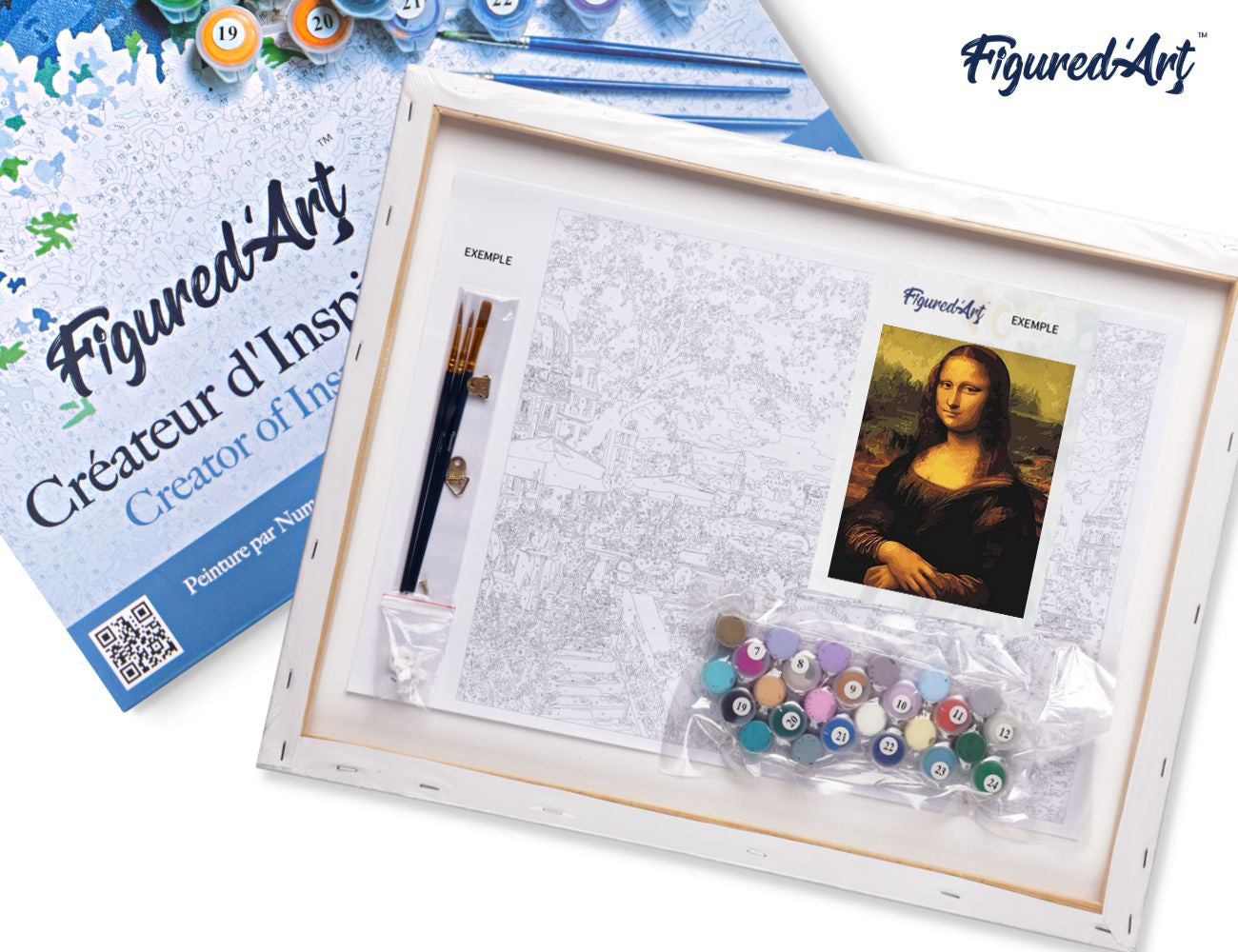 Paint by Numbers Framed - Da Vinci Mona Lisa La Joconde
