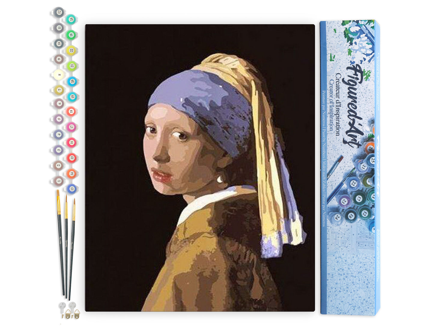 Paint by Numbers rolled - Vermeer Girl with the Pearl