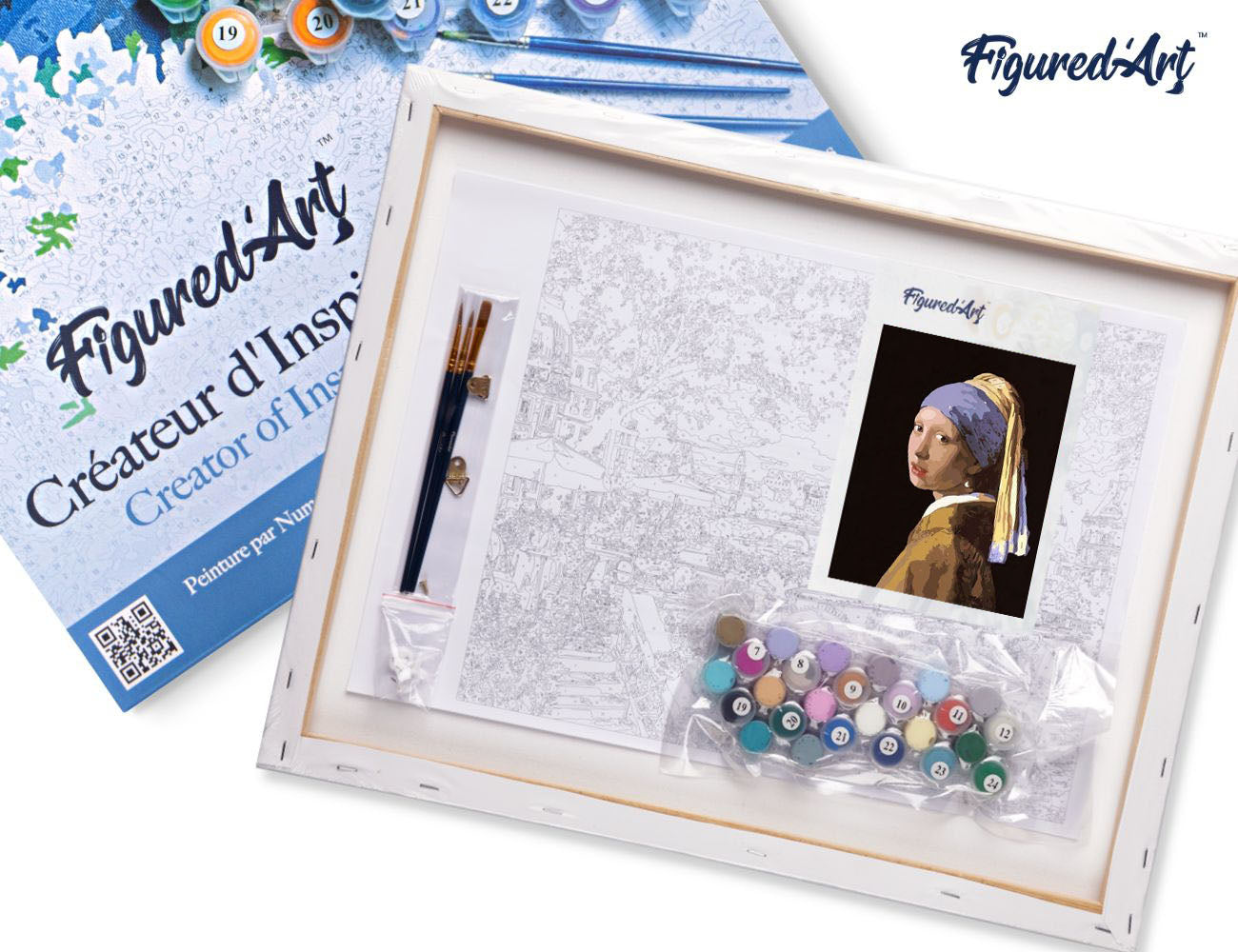 Paint by Numbers Framed - Vermeer Girl with the Pearl