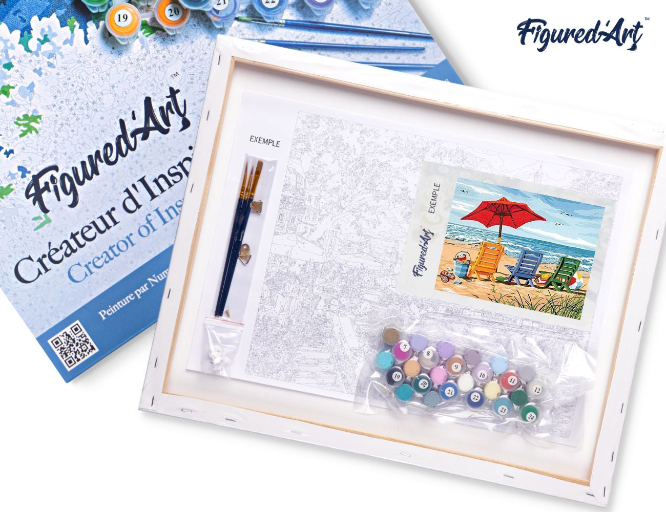 Paint by Numbers Framed - Beach Chairs