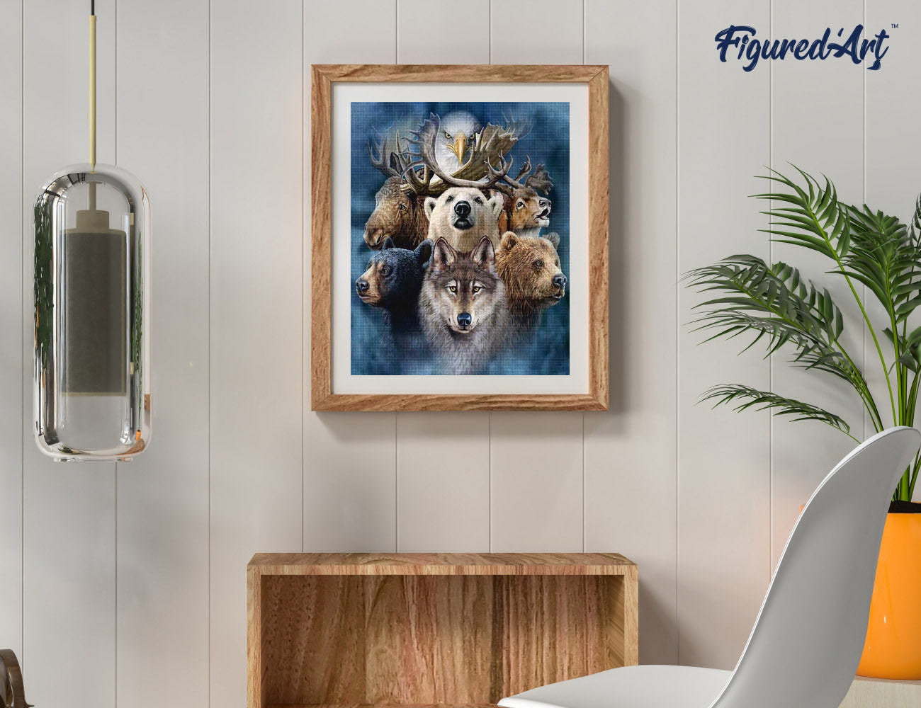 Paint by Numbers rolled - Forest Animals