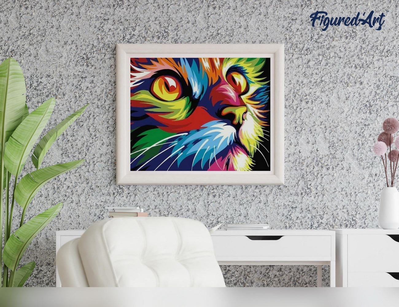 Paint by Numbers rolled - Feline Pop Art