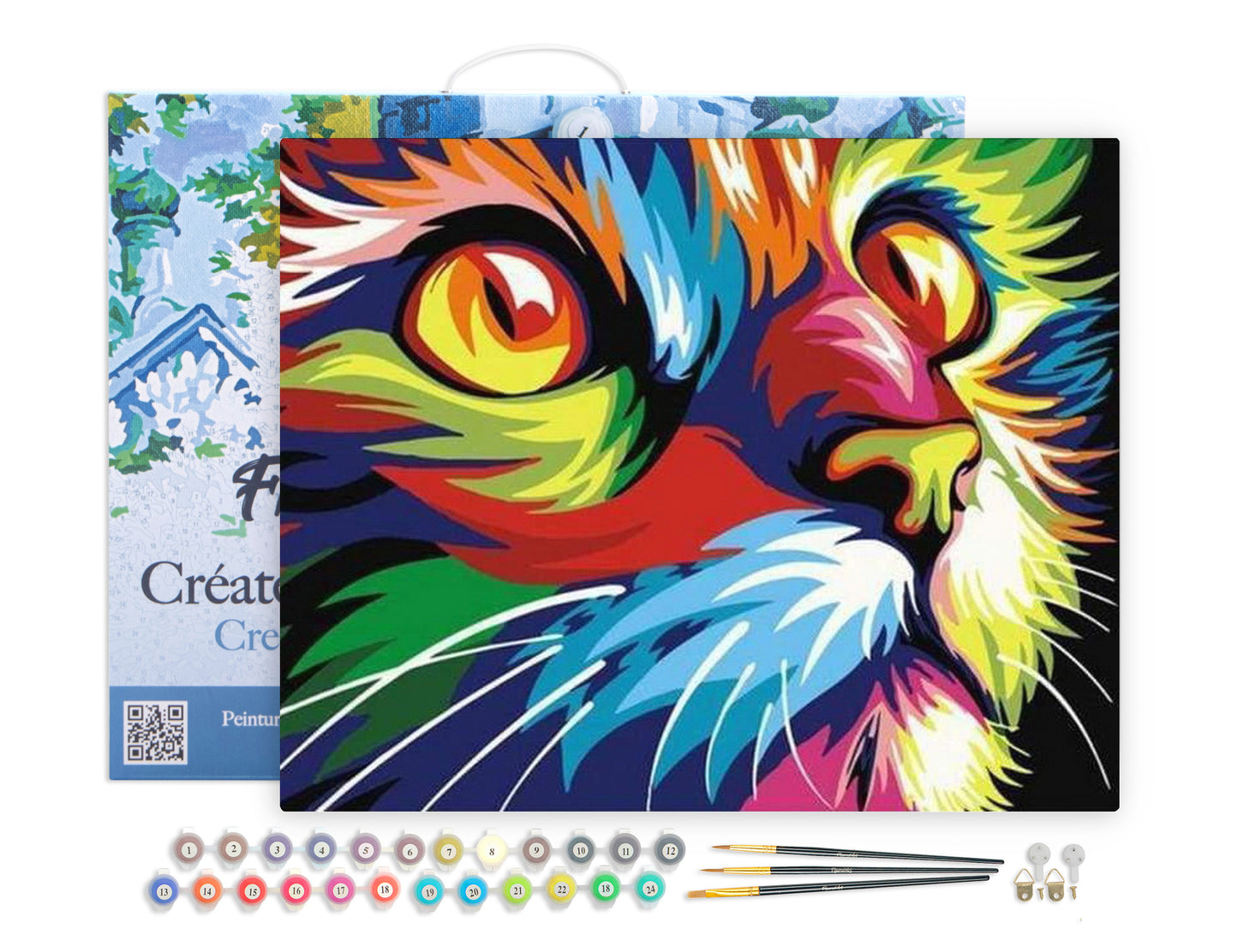 Paint by Numbers Framed - Feline Pop Art