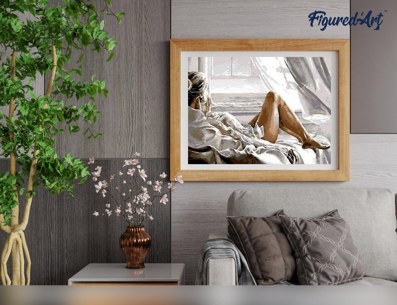 Paint by Numbers Framed - Rest facing the Sea