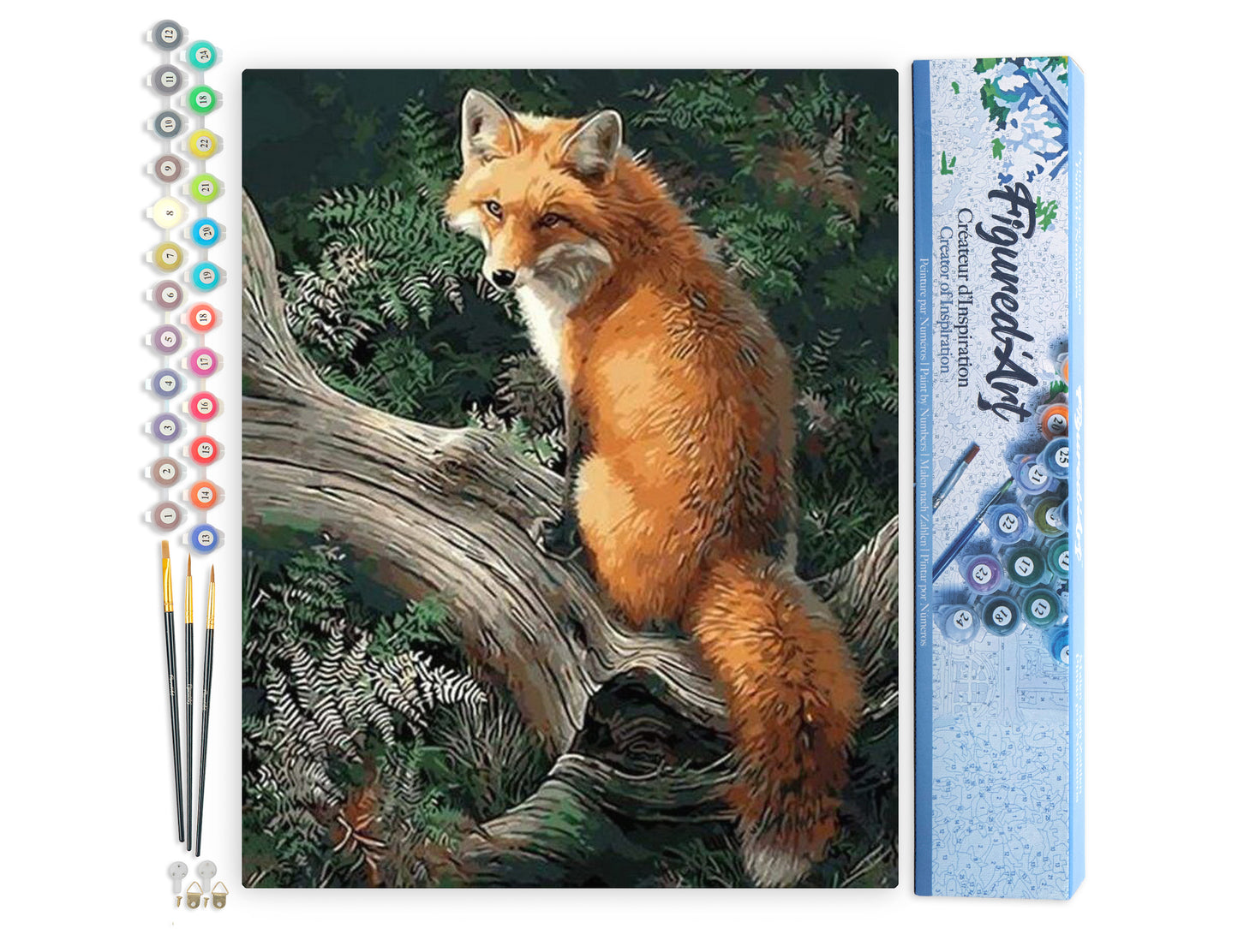 Paint by Numbers rolled - Fox in the Woods