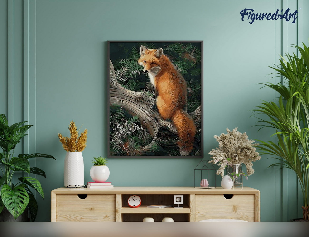 Paint by Numbers rolled - Fox in the Woods