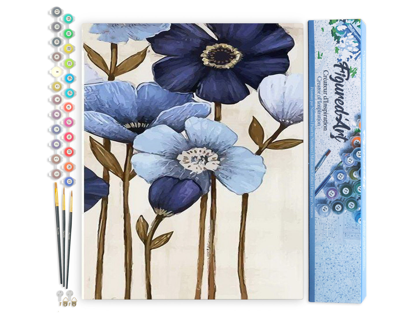 Paint by Numbers rolled - Orchid