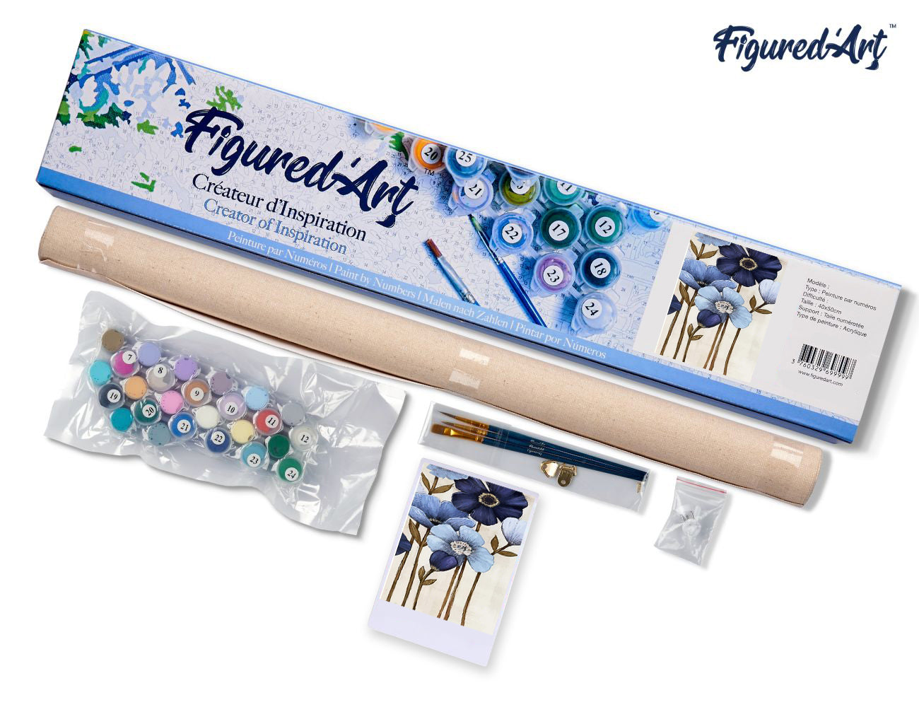 Paint by Numbers rolled - Orchid