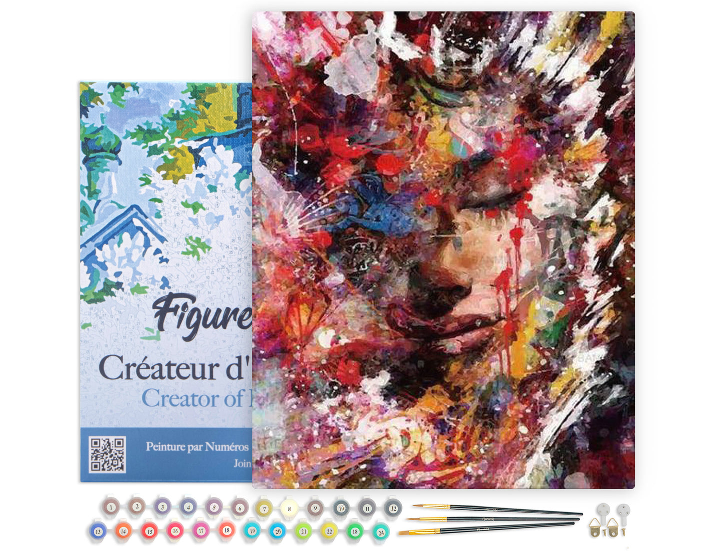Paint by Numbers Framed - Abstract Female Face