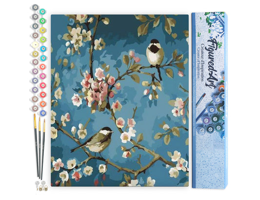 Paint by Numbers rolled - Flowers and Birds