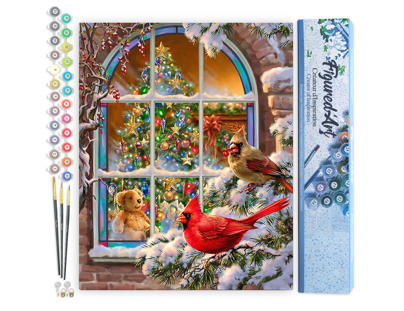Paint by Numbers rolled - Christmas Window