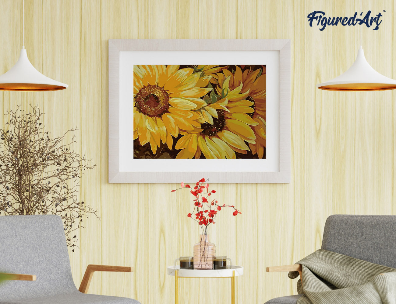 Paint by Numbers rolled - Sunflower In Full Bloom