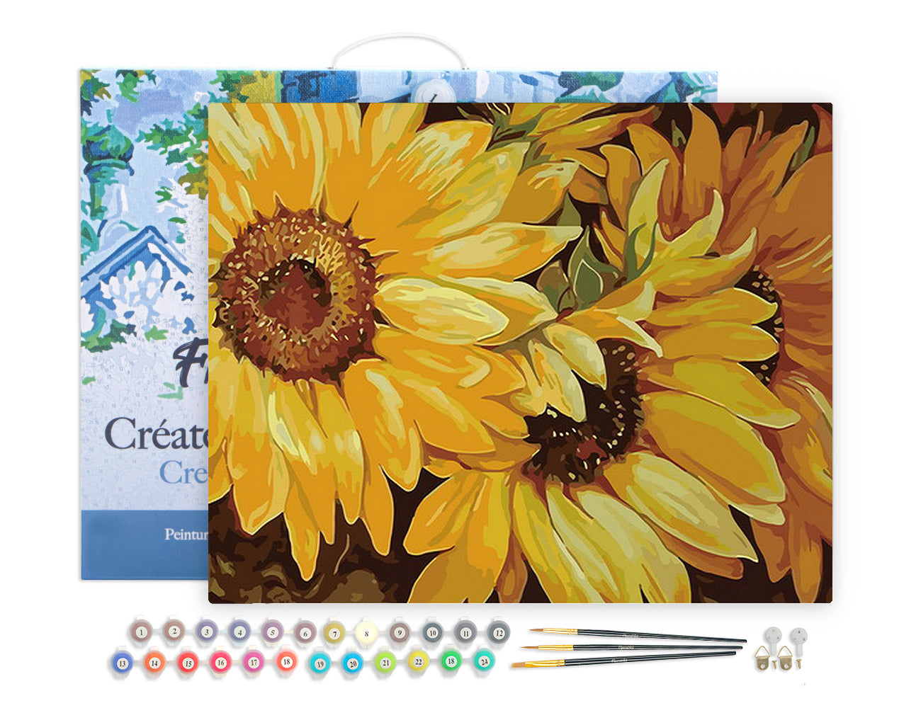 Paint by Numbers Framed - Sunflower In Full Bloom