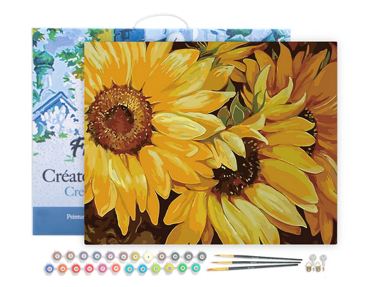 Paint by Numbers Framed - Sunflower In Full Bloom