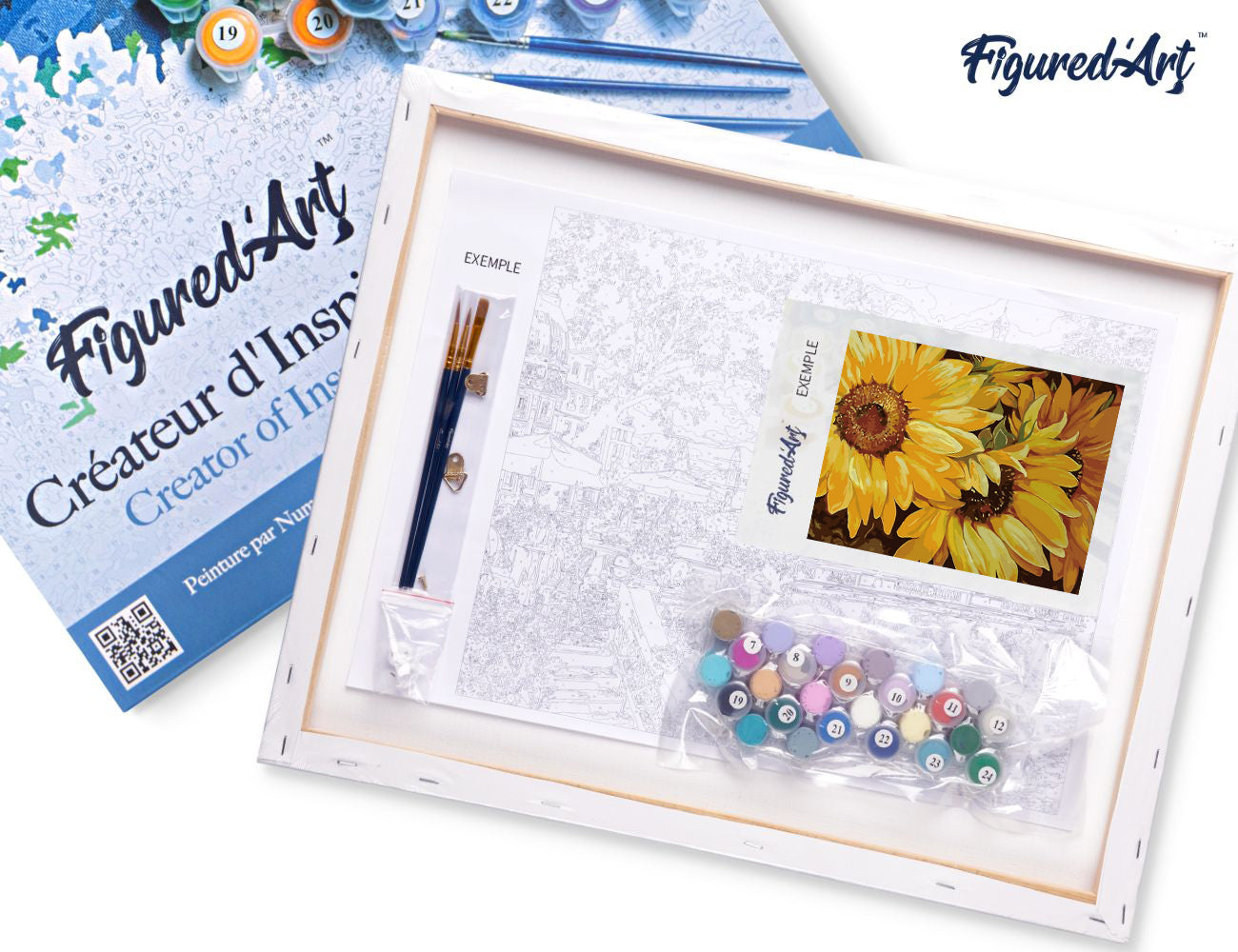 Paint by Numbers Framed - Sunflower In Full Bloom