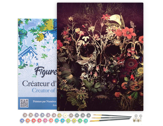 Paint by Numbers Framed - Calabera De Flores