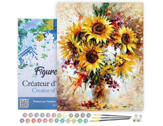 Paint by Numbers Framed - Pretty Sunflowers