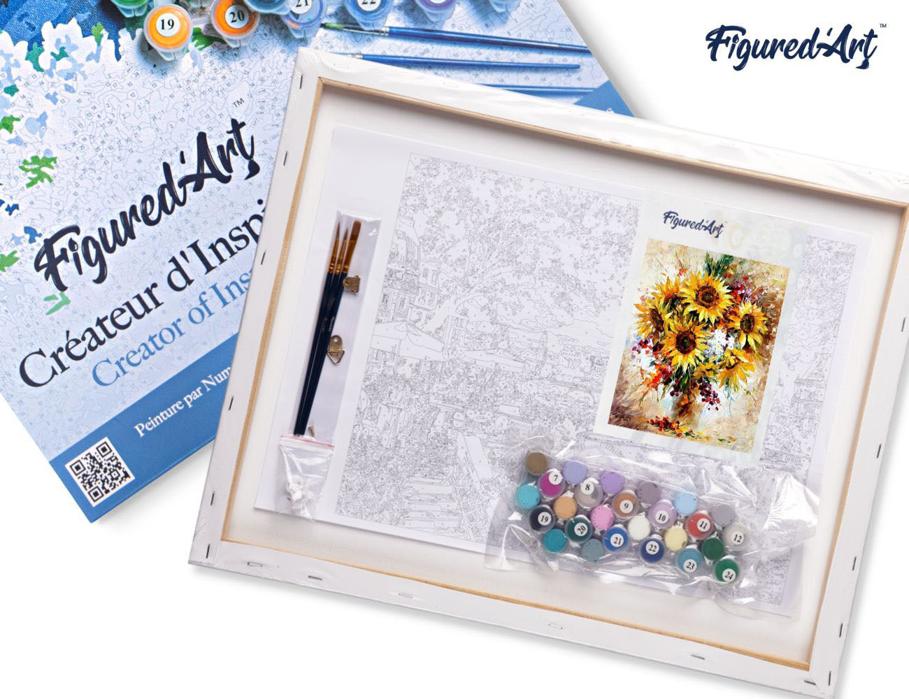 Paint by Numbers Framed - Pretty Sunflowers