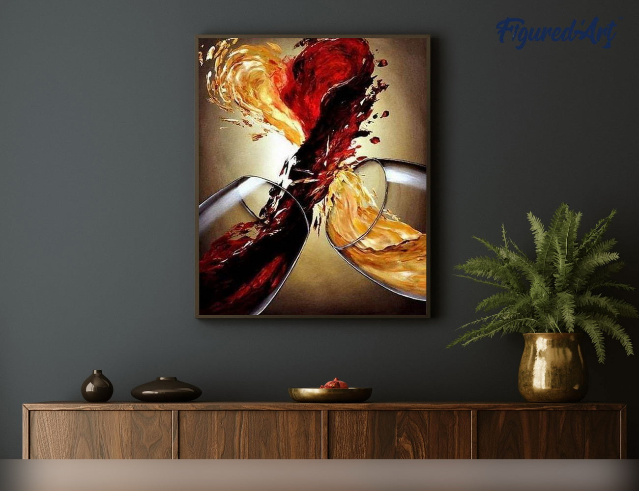 Paint by Numbers rolled - Wine Mix