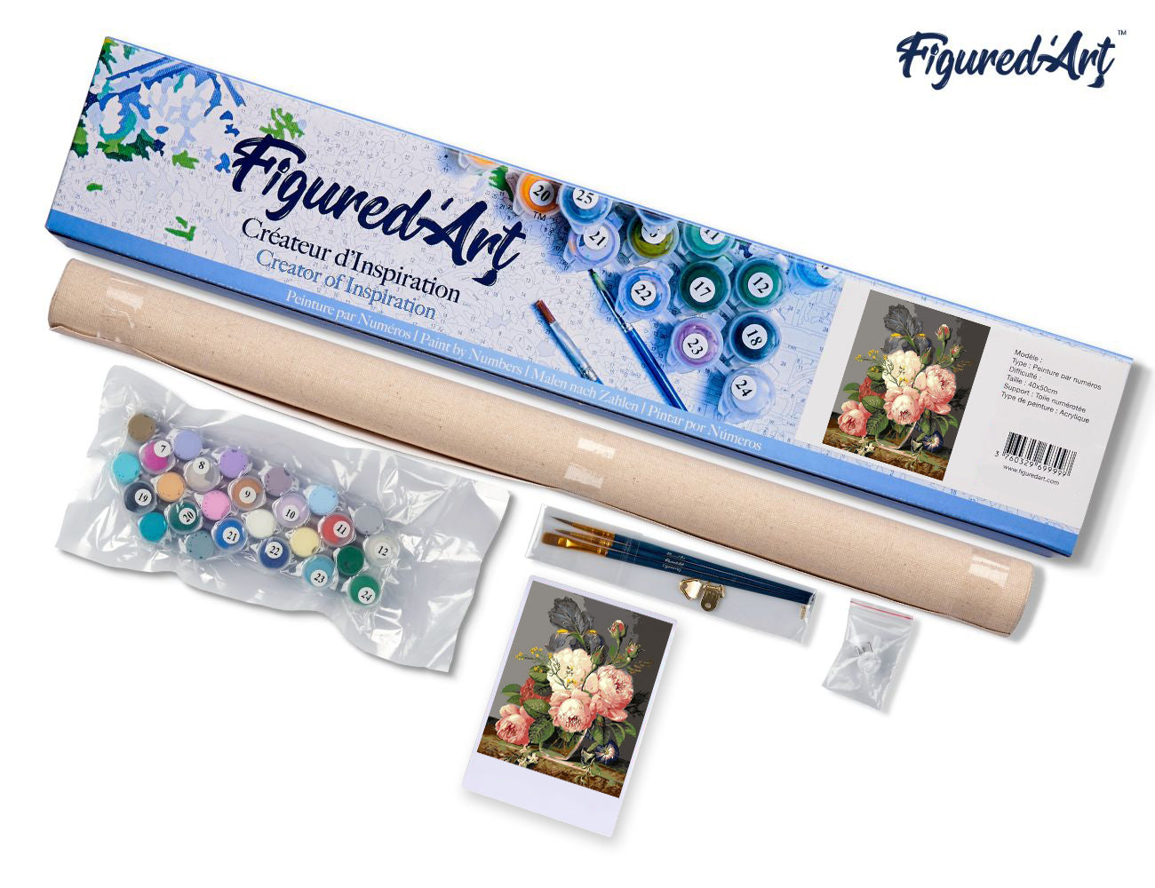 Paint by Numbers rolled - Bouquet of Wild Flowers