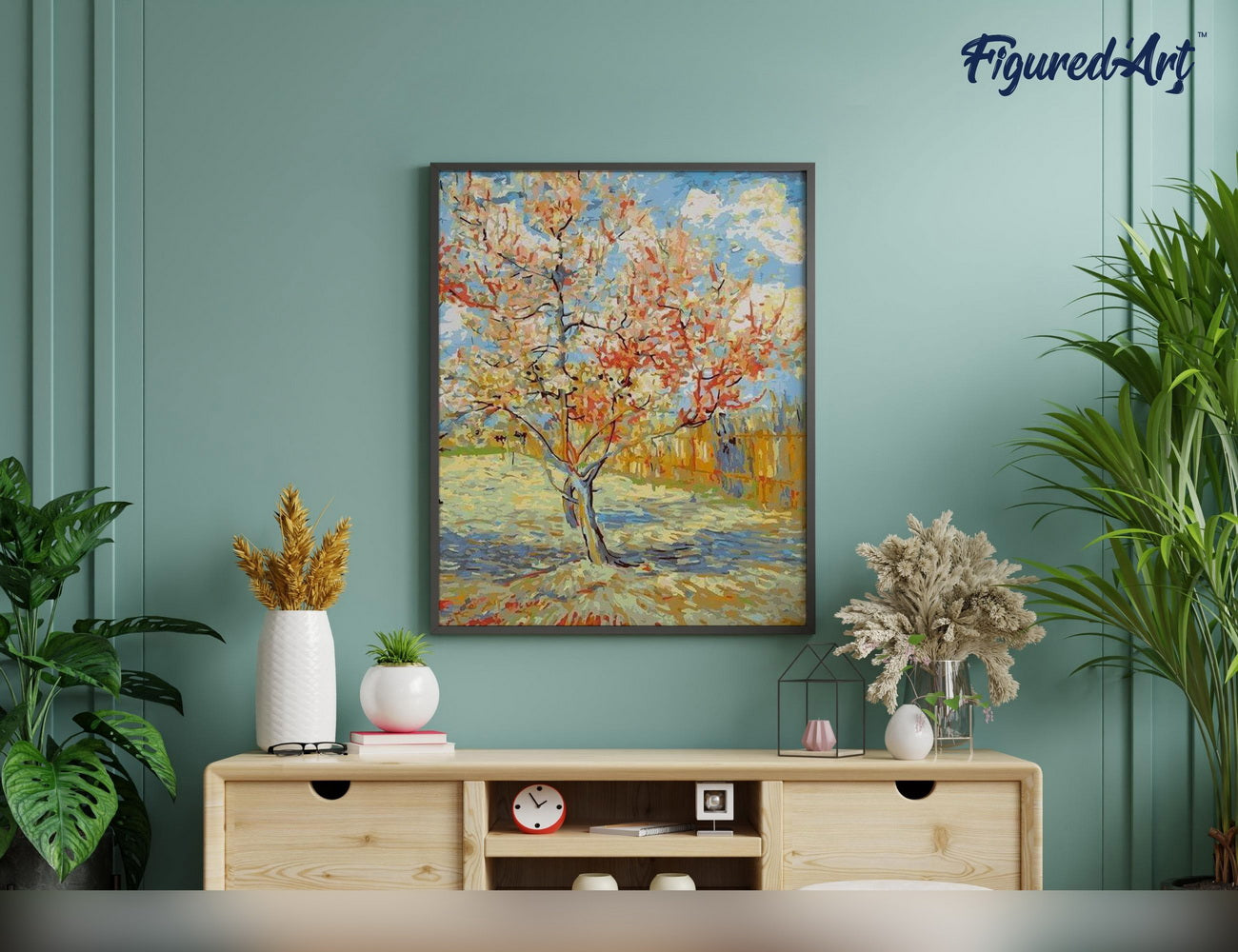 Paint by Numbers rolled - Van Gogh The Pink Peach Tree