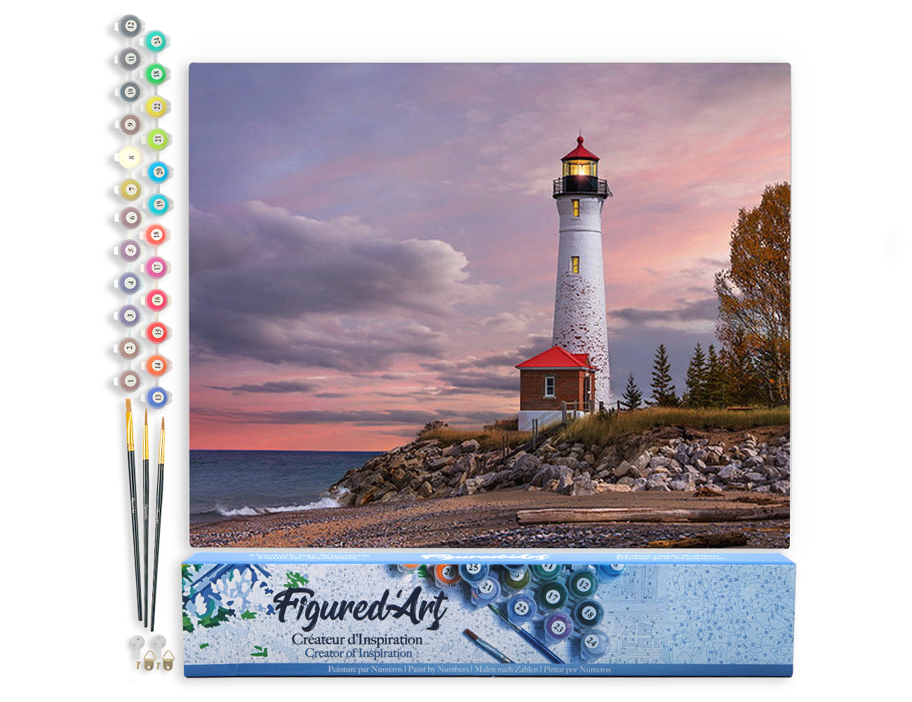 Paint by Numbers rolled - Sea Lighthouse