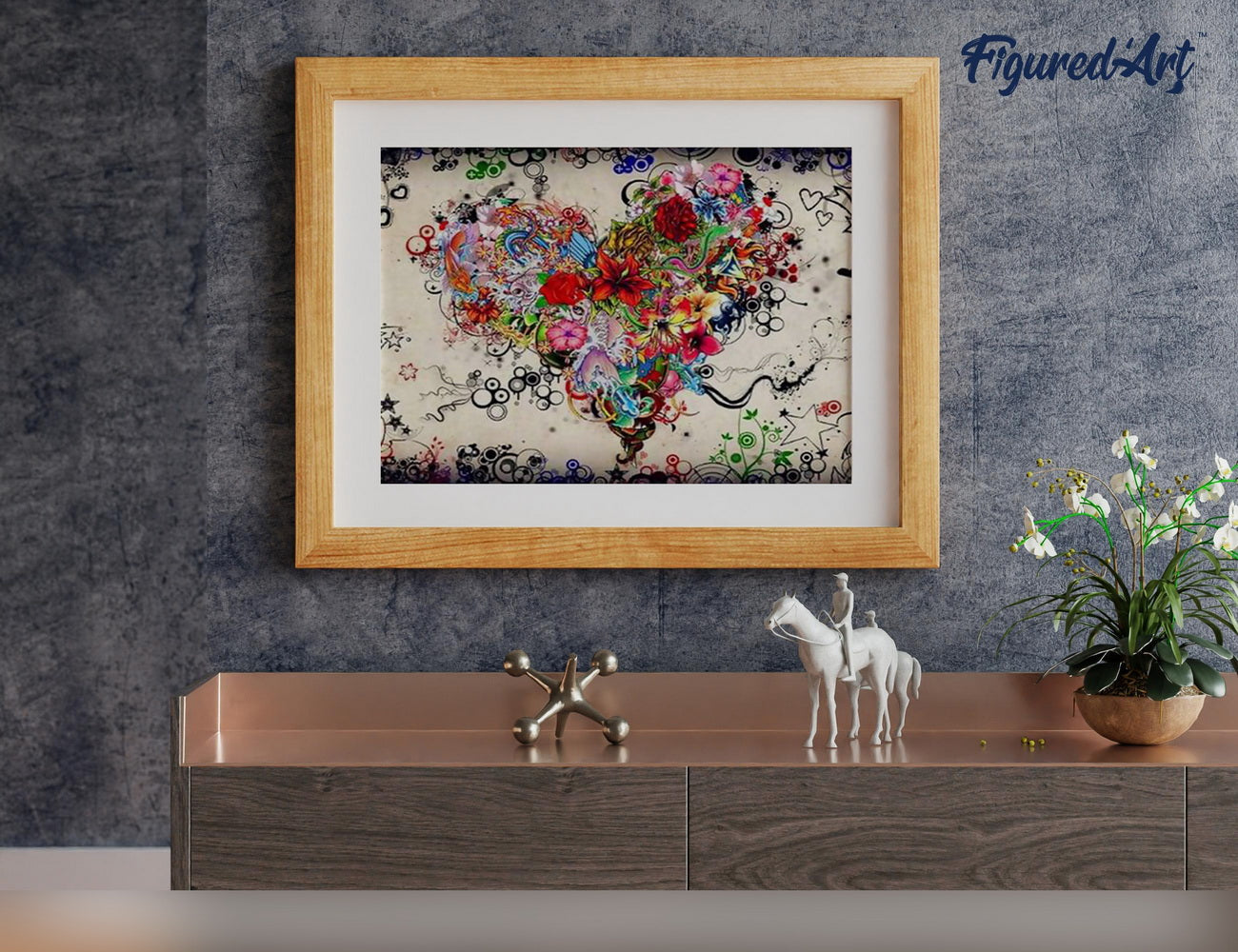 Paint by Numbers Framed - Love Flowers