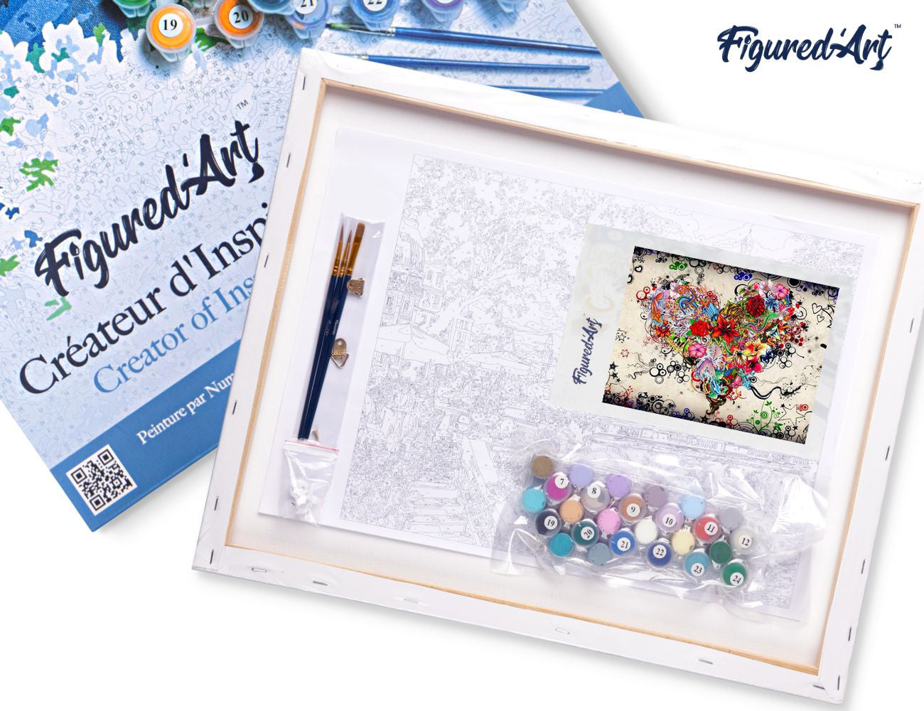 Paint by Numbers Framed - Love Flowers