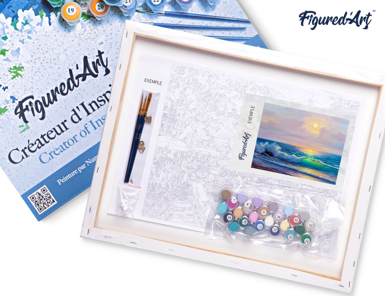 Paint by Numbers Framed - Seaside and Waves