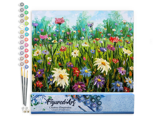 Paint by Numbers rolled - Flowers in the Countryside