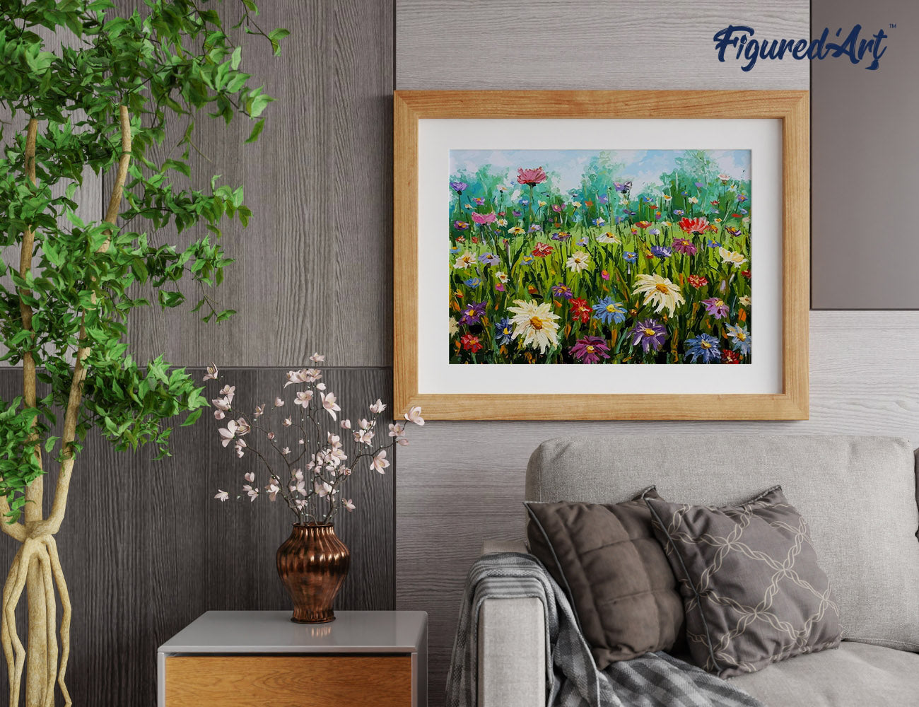 Paint by Numbers rolled - Flowers in the Countryside