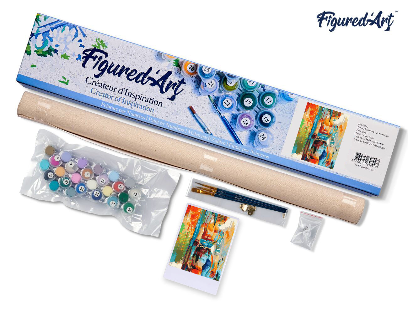 Paint by Numbers rolled - Beauty in colors