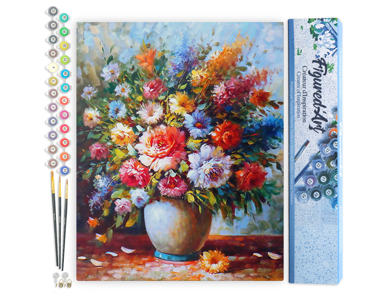 Paint by Numbers rolled - Beautiful Bouquet of Flowers